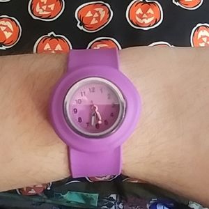 Purple Slap Bracelet Watch
